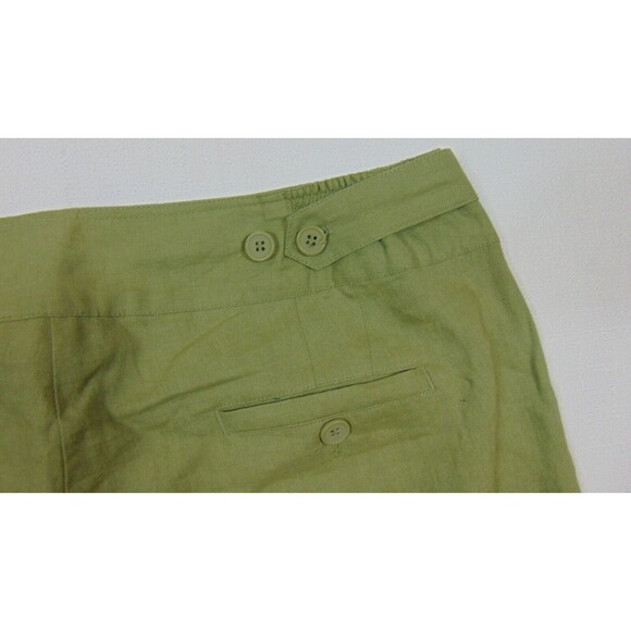 Soft Surroundings Pull on Pants Womens Plus Size 1x Green Wide Leg 100% Linen - Picture 8 of 9